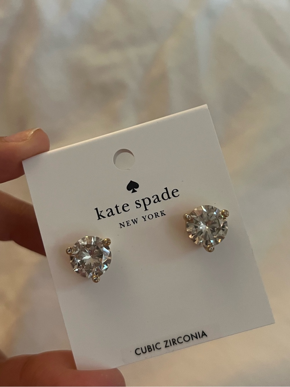 Kate Spade Earrings - Clear Crystal